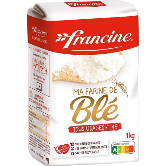 Farine de blé tous usages T45 FRANCINE 1kg