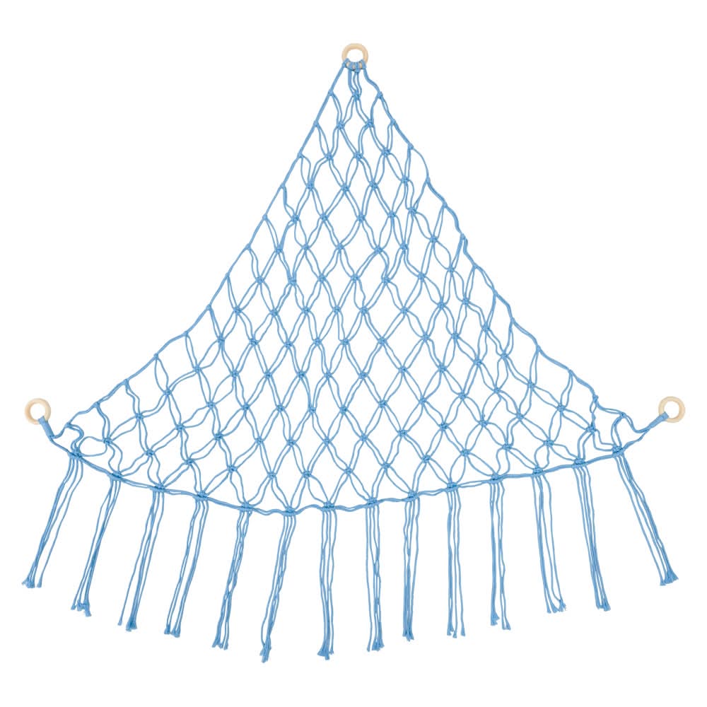 KIRKTON HOUSE Boho Net Hammock, Blue