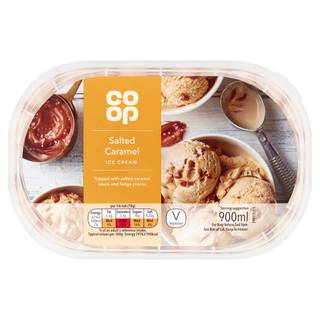 Co-op Salted Caramel Ice Cream 900Ml