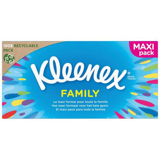 Boîte de mouchoirs famille Kleenex x128