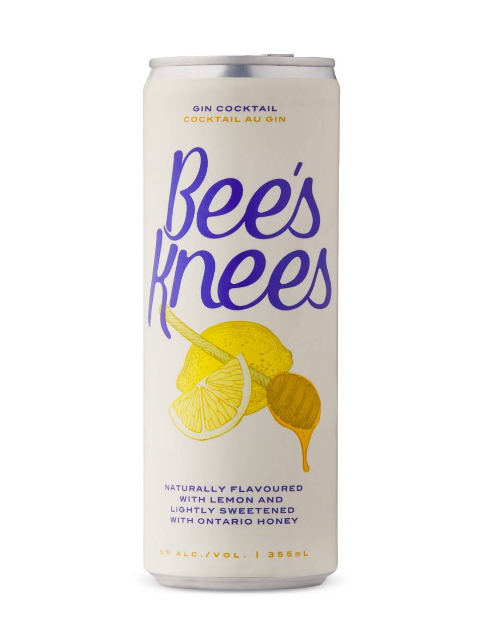 Story Teller Bee's Knees Cocktail, Lemon Sweetened With Ontario Honey Gin (355 ml)