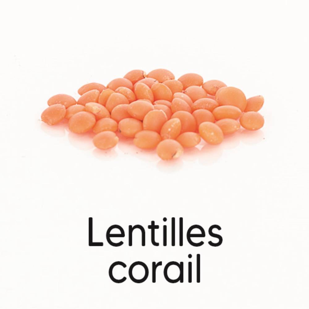 Juste Bio - Lentilles corail vrac (5kg)