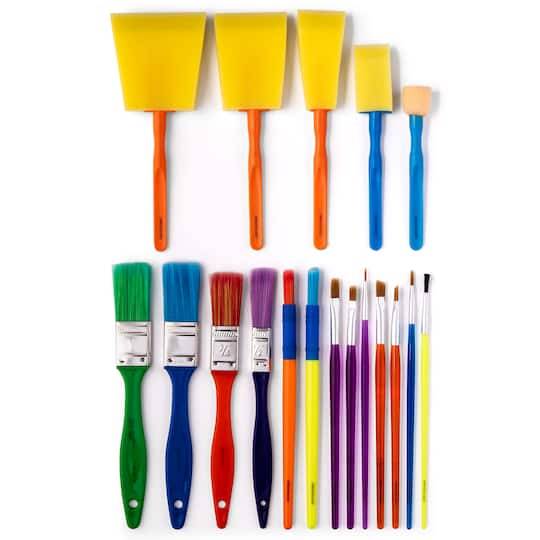 Creatology Paint Brushes, 3Y+, Multicolor (18 ct)