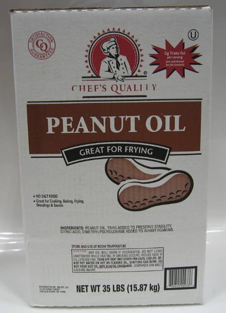 Chef's Quality - Pure Peanut Oil - 35 lbs (Case of 1)