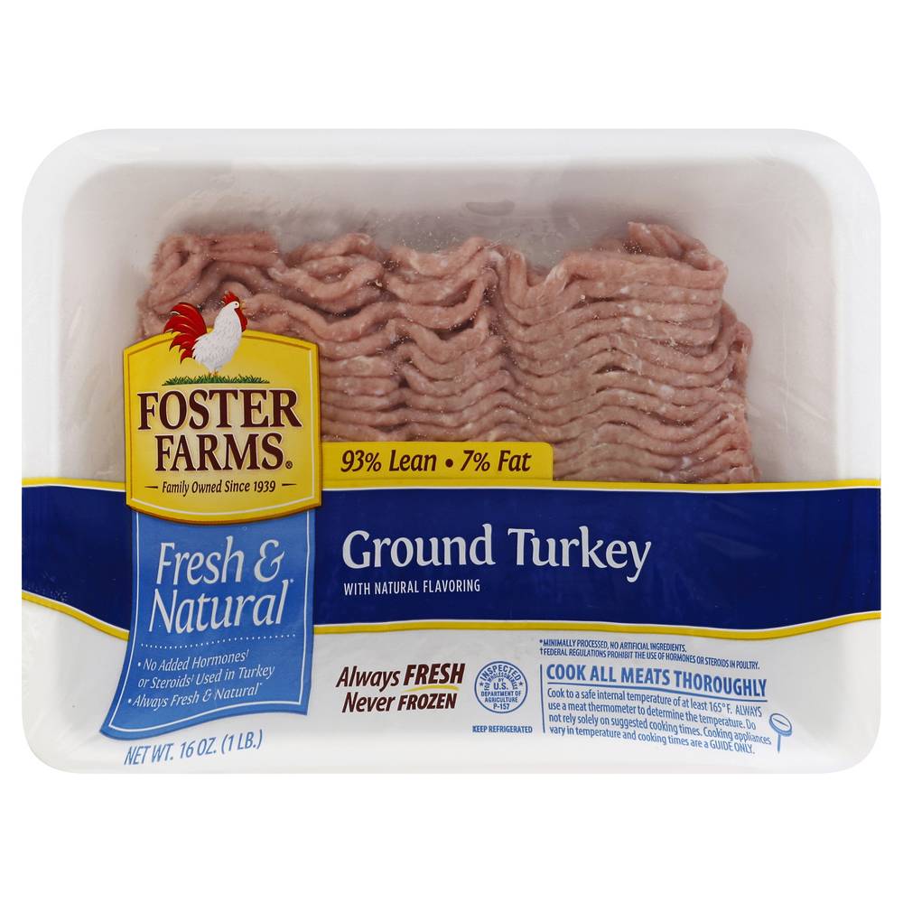 Foster Farms Fresh & Natural Fat Ground Turkey