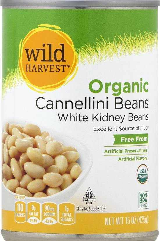 Organic Cannellini Beans Wild Harvest 15 oz