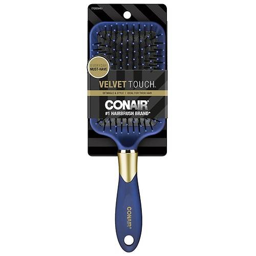 Conair Velvet Touch Ball-Tipped Bristle Paddle Hairbrush - 1.0 ea