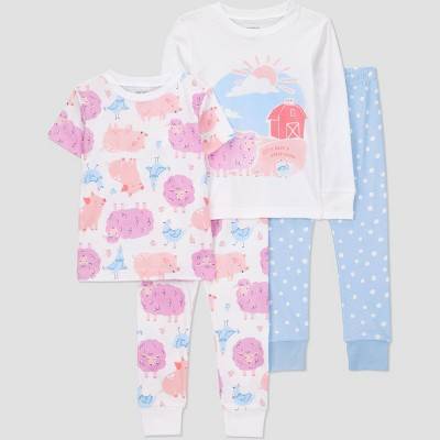 Carter's Just One You Cotton Pajama Set For Toddler Girls, 18M, Assorted (4 ct)