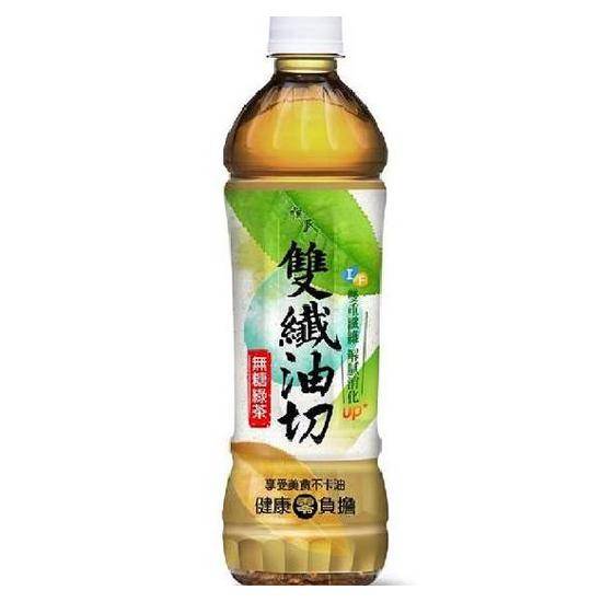 悅氏雙纖油切綠茶-無糖550ml