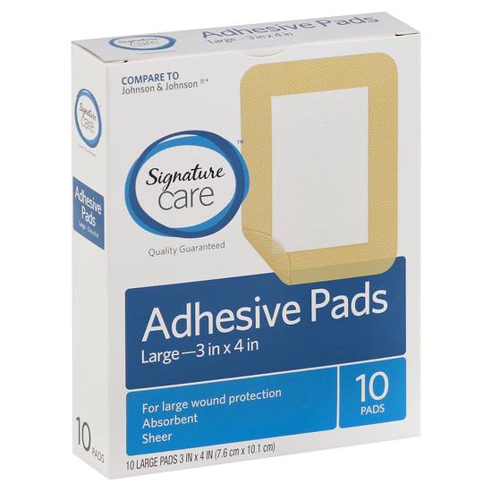 Signature Care Large Adhesive Pads (10 ct)