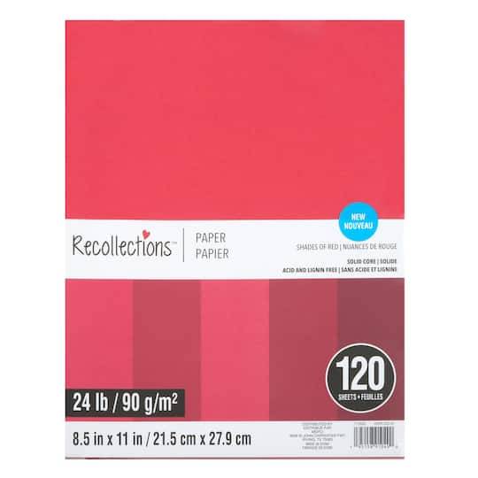 8.5" X 11" Mixed Paper Pack By Recollections, 120 Sheets