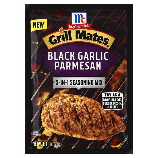 Mccormick Grill Mates Black Garlic Parmesan 3-in-1 Seasoning Mix