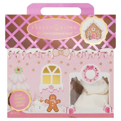 BAKERY BLING GLITTERY PINK DREAMLAND GINGERBREAD HOUSE