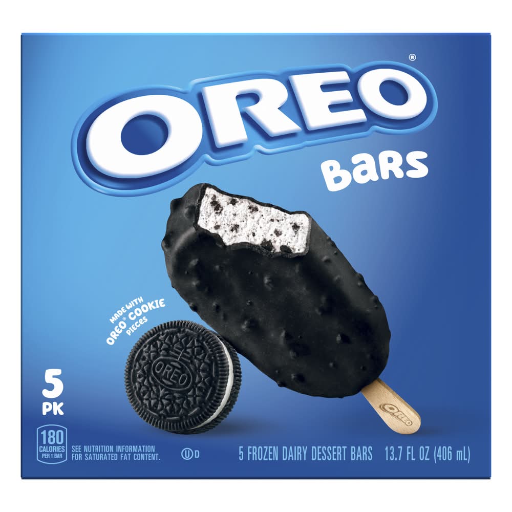 Oreo Frozen Dairy Creme Dessert Bars (13.7 fl oz, 5 ct)