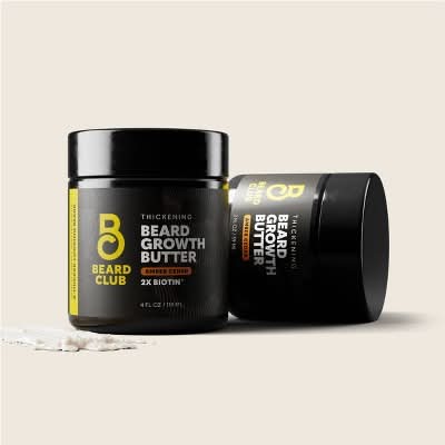 Beard Club Beard Growth Butter, Amber Cedar, Men (4 fl oz)