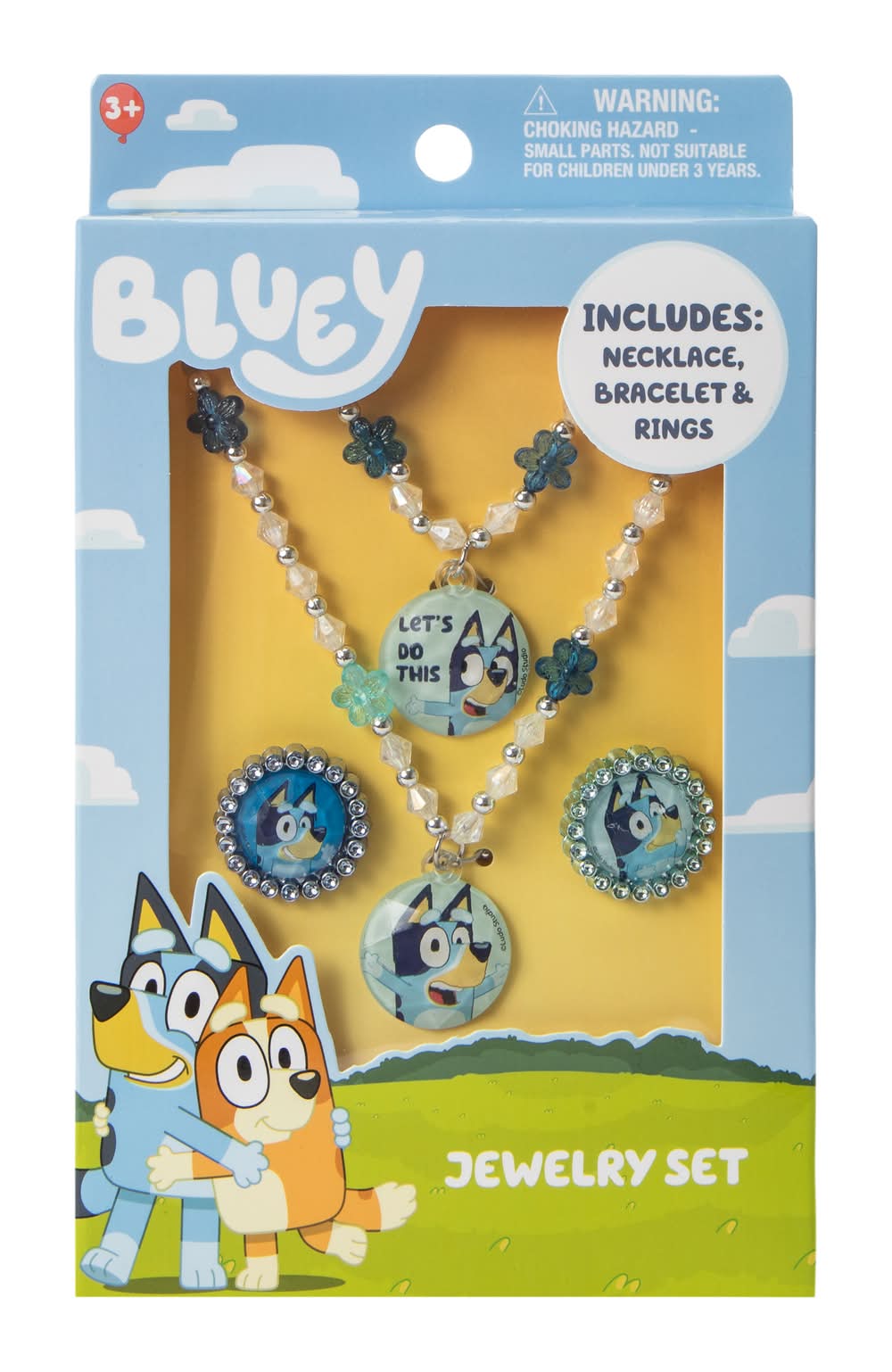 Licensed Jewelry Set Bluey Blue