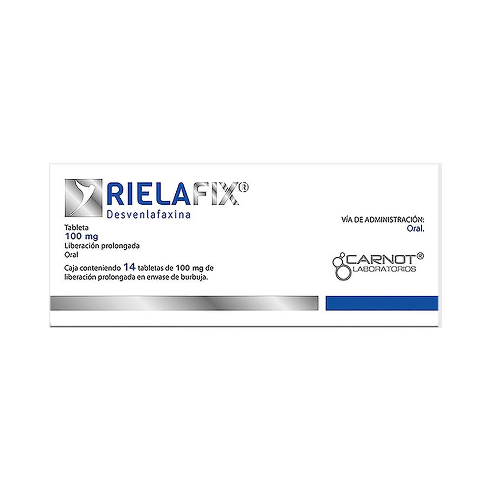 Carnot laboratorios rielafix desvenlafaxina tabletas 100 mg (14 un)