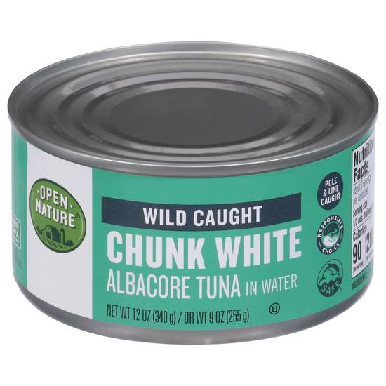 Open Nature Tuna Albacore Chunk White in Water (12 oz)