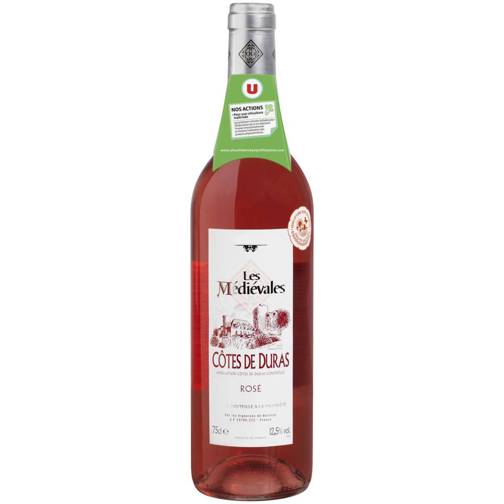 Les Médiévales - Vin rosé AOC côtes de duras roc de breyssac (750 ml)