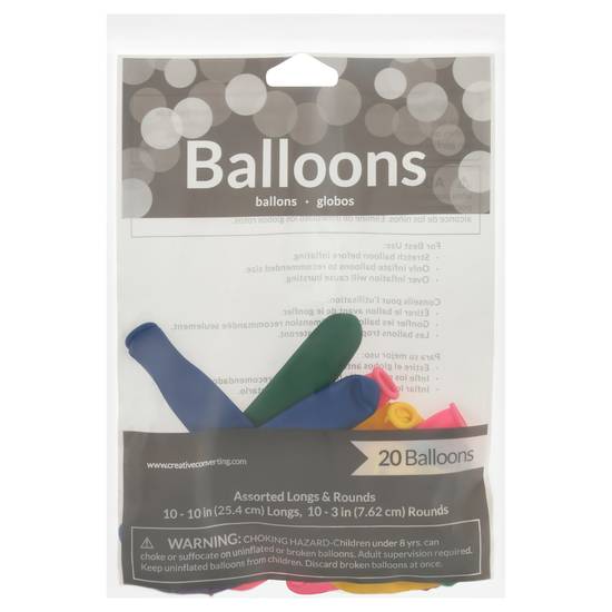 Creative Converting Assorted Balloons (20 balloons)