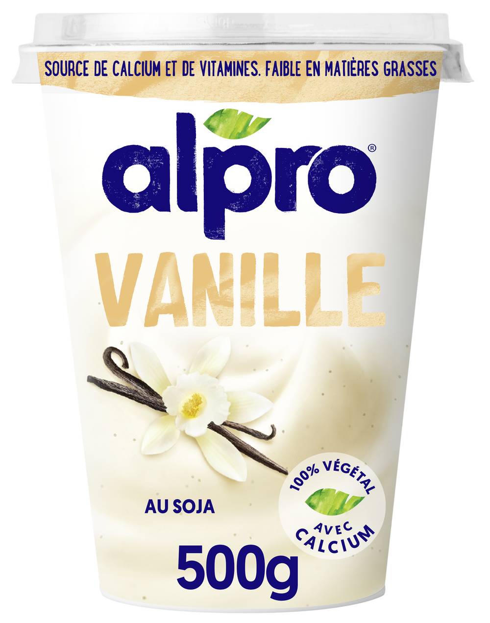 Alpro - Dessert végétal au soja, vanille (500g)