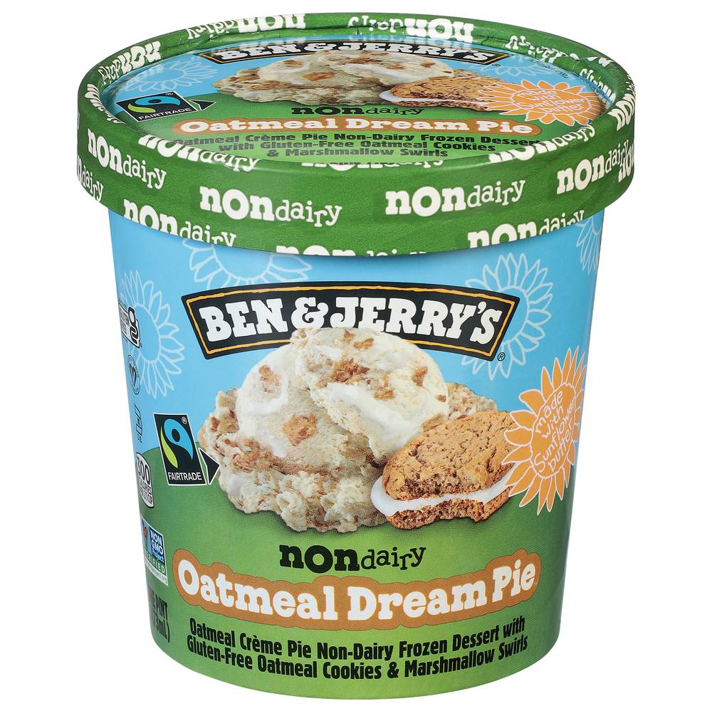 Ben & Jerry's Non-Dairy Oatmeal Dream Pie Frozen Dessert (473 ml)