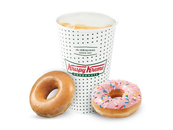 Latte + 2 Doughnuts