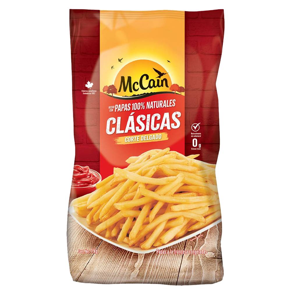 McCain · Papas congeladas corte delgado (1 kg)