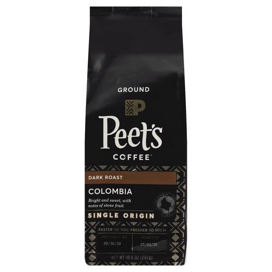 Peet's Coffee Colombia Dark Roast Ground Coffee (10.5 oz)