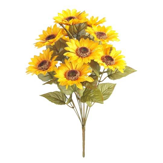 18.5" Yellow Sunflower Bush By Ashland