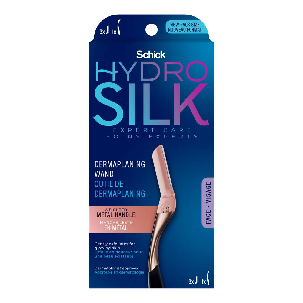 Schick Hydro Silk Dermaplaning Wand Razor (3 ct)