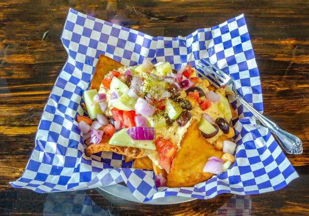 Vegan Greek Nachos