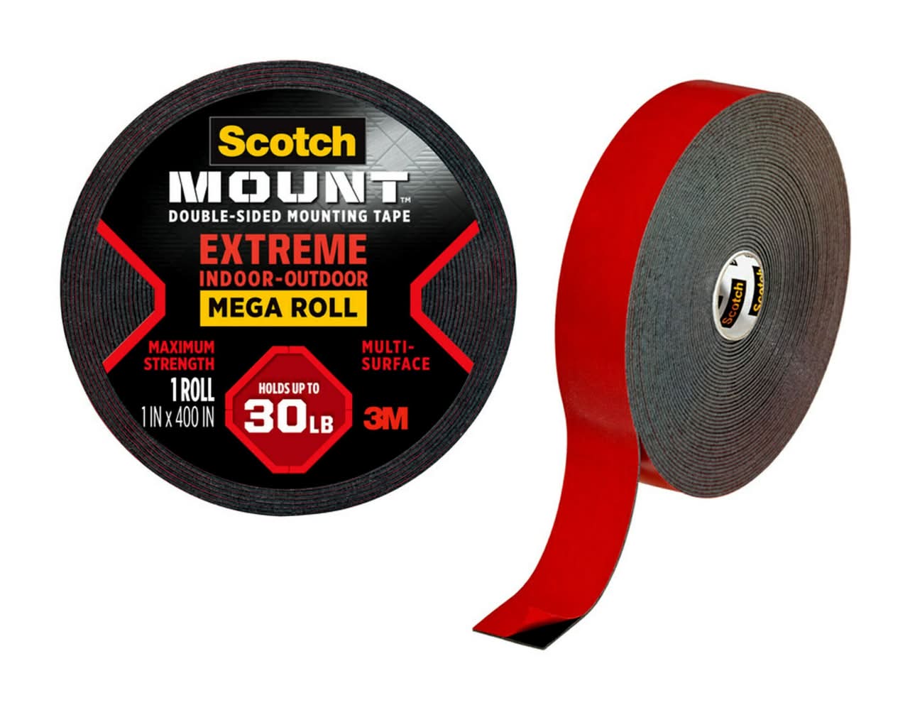 Scotch-Mount Extreme Double-Sided Mounting Tapes 1.0-in x 33.33 Feet Double-Sided Tape