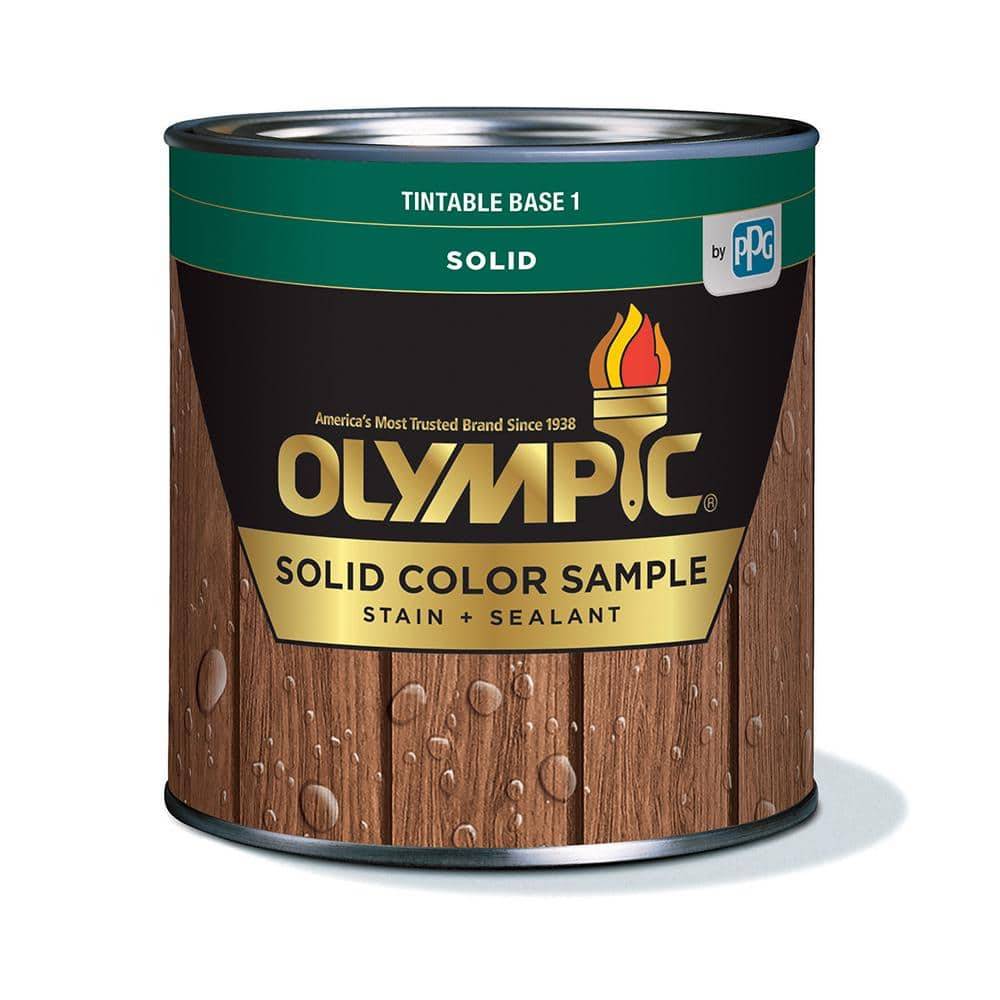 Olympic Elite 7.5 Oz. Base 1 Solid Advanced Exterior Stain And Sealer In One