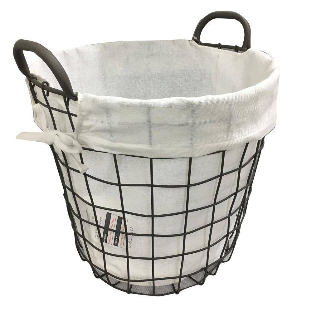 Hometrends Lined Metal Wire Basket Delivery Near Me Order Online