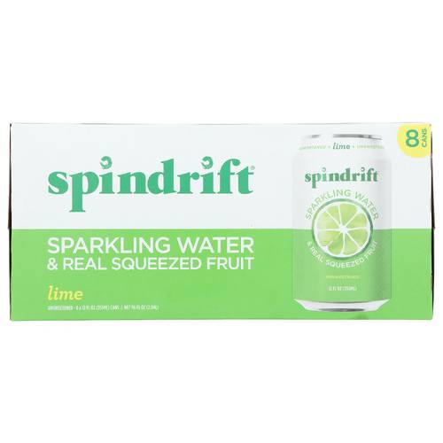 Spindrift Sparkling Water & Real Squeezed Lime 8 Pack