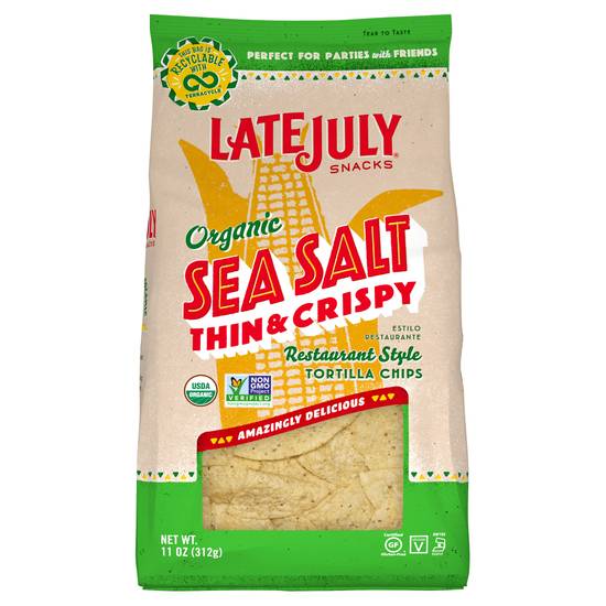 Late July Organic Thin & Crispy Tortilla Chips (sea salt)