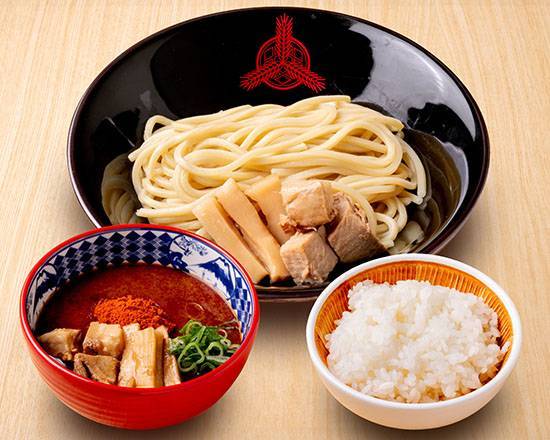 肉マシ灼熱つけ麺～ライス付き Extra Meat Extra Spicy Tsukemen～Rice Set