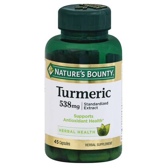 Nature's Bounty Turmeric 538 mg Capsules (45 ct)