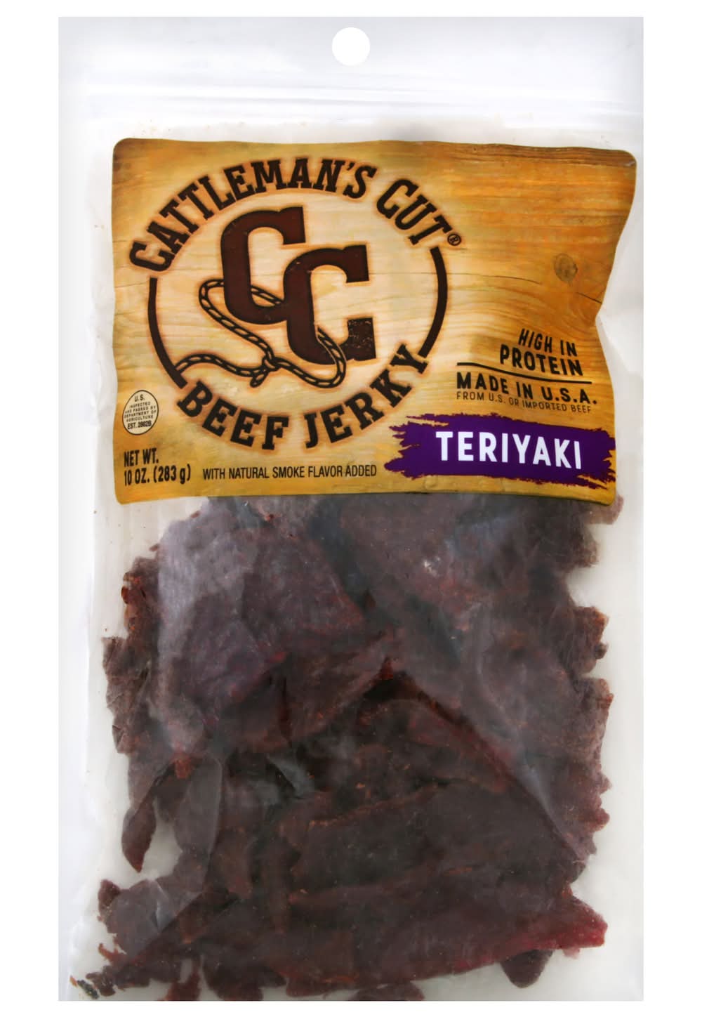 Cattleman's Cut Teriyaki Beef Jerky, Smoke (10 oz)