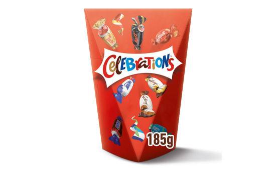 Celebrations Milk Chocolate Selection Box of Mini Chocolate & Biscuit Bars 185g