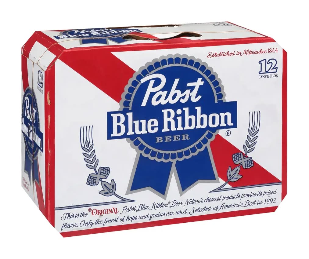 Pabst Blue Ribbon Beer - 12 Pack