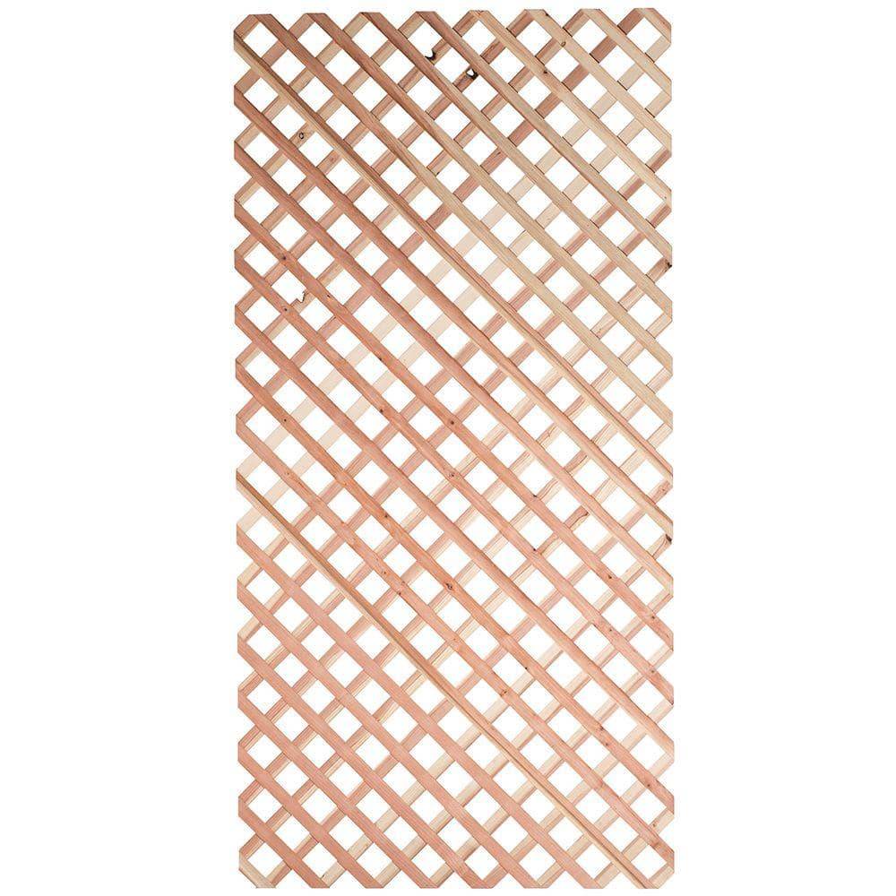 7/16 In. X 4 Ft. X 8 Ft. Redwood Architectural Unframed Lattice