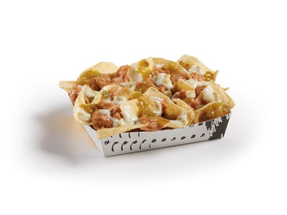 3 Layer Queso Nachos