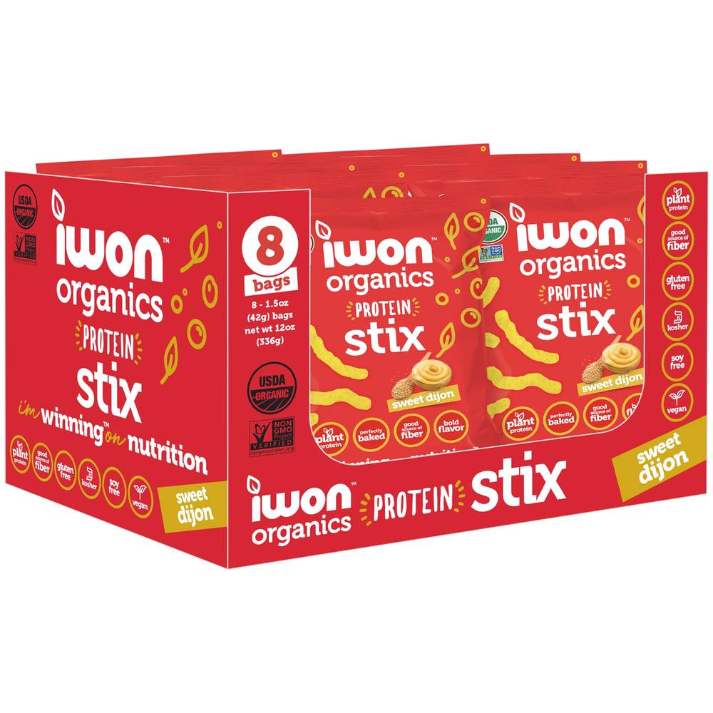 Organic Protein Stix - Sweet Dijon (8 Bags)