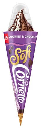 Cornetto Cookie & Chocolate, Soft Cone Ice Cream (140g)