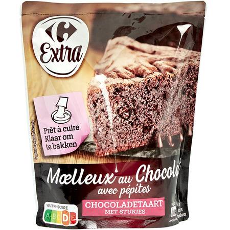 Préparation gâteau moelleux chocolat CARREFOUR EXTRA - le sachet de 500g