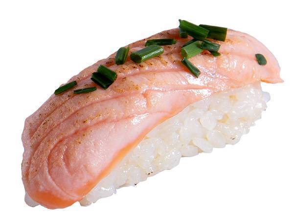 Sushis saumon tataki ciboulette