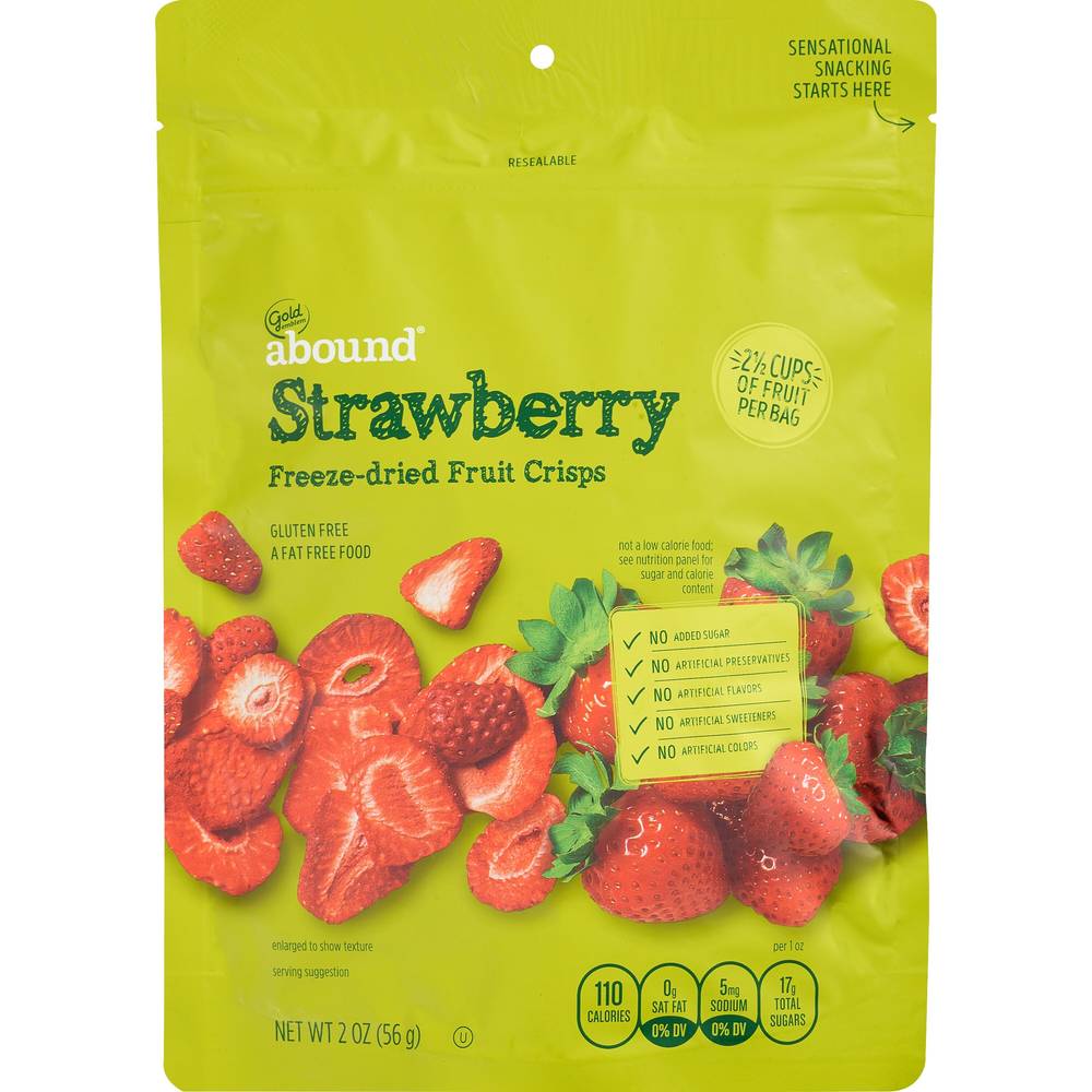 Gold Emblem Abound Freeze-Dried Fruit Crisps, Strawberry (2 oz)