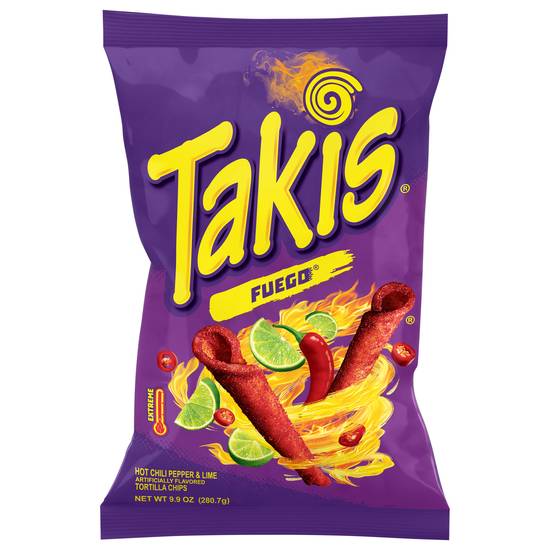Takis Fuego Tortilla Chips (hot chili pepper-lime)